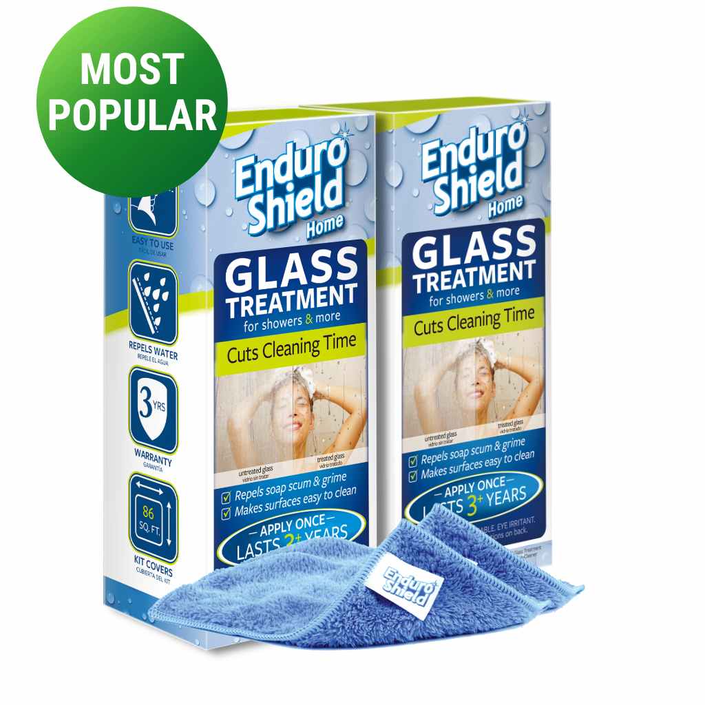 EnduroShield Glass Treatment Medium size for showers glass railing and more