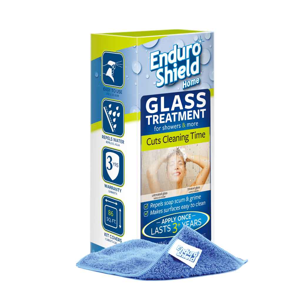 Enduroshield Home Treatment 4.2 oz Kit Shower Door Cleaner & Shower Glass Cleaner