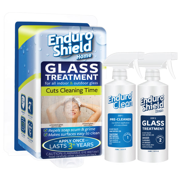 EnduroShield Home Treatment 16.8 Oz Kit For Glass Showers, Windows, railing  & More